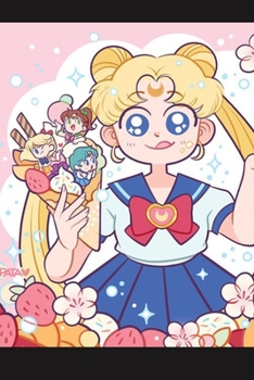 Journal: Sailor Moon Soft Glossy Cover Journal Lined Pages Book 6 x 9 Inches 110 Pages