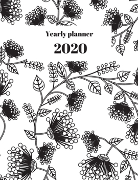 Paperback 2020 Yearly planner: nature themed calendar & organizer - 148 pages, 8,5" x 11" (version 24) Book