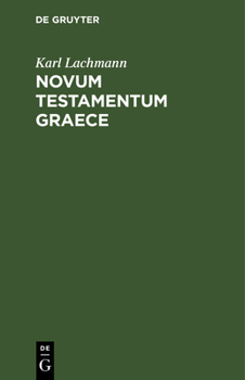 Hardcover Novum Testamentum Graece [Latin] Book