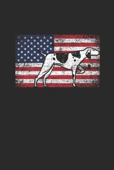 Hunting Dog USA: Hunting Dogs Notebook, Blank Lined (6" x 9" - 120 pages) ~ Animal Themed Notebook for Daily Journal, Diary, and Gift