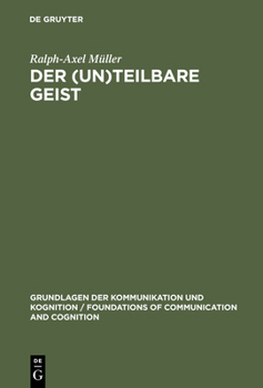 Hardcover Der (un)teilbare Geist [German] Book