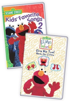 DVD Elmo's World: Elmo Has Two! Hands, Ears & Feet / Kids' Favorite Songs 2 Book