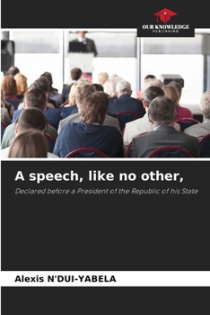 Paperback A speech, like no other, Book