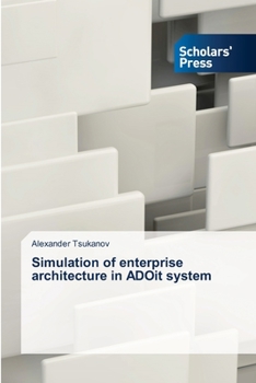 Paperback Simulation of enterprise architecture in ADOit system Book