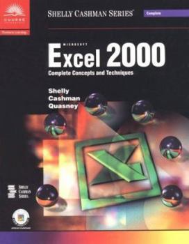 Paperback Microsoft Excel 2000: Complete Concepts and Techniques Book