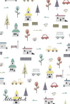 Paperback Address Book: For Contacts, Addresses, Phone, Email, Note, Emergency Contacts, Alphabetical Index With Childish Seamless Pattern Book