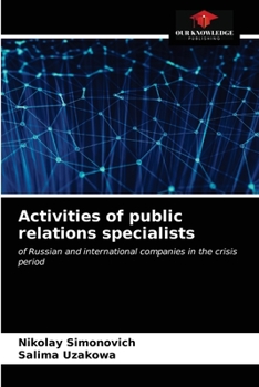 Paperback Activities of public relations specialists Book