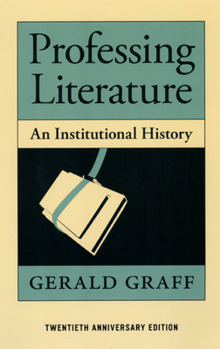 Paperback Professing Literature: An Institutional History Book