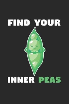 Paperback Find your inner peas: 6x9 YOGA - lined - ruled paper - notebook - notes Book