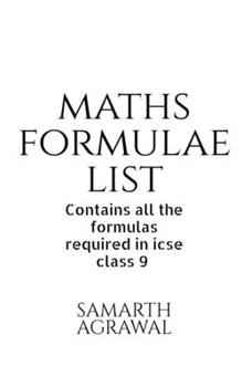 Paperback Maths Formula List Book