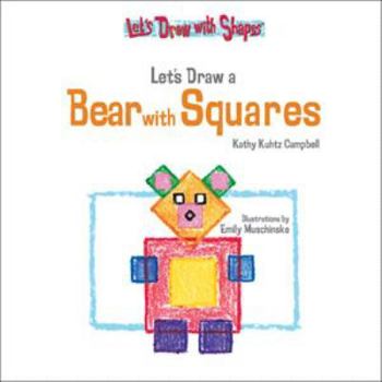 Library Binding Let's Draw a Bear with Squares Book
