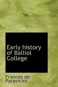 Early History of Balliol College