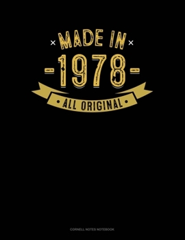 Paperback Made In 1978 All Original: Cornell Notes Notebook Book