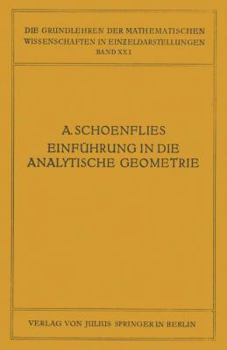 Paperback Einführung in Die Analytische Geometrie Der Ebene Und Des Raumes [German] Book