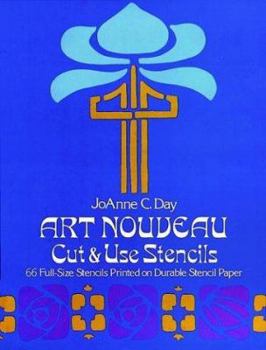 Paperback Art Nouveau Cut & Use Stencils Book