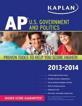 Paperback Kaplan AP U.S. Government and Politics 2013-2014 Book