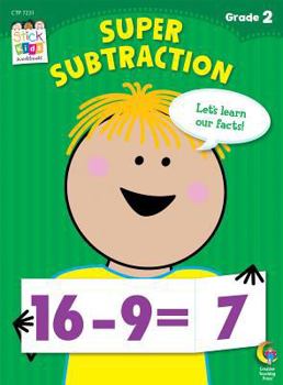Paperback Super Subtraction Stick Kids Workbook Book