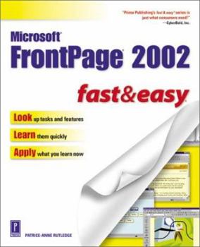 Paperback Microsoft FrontPage 2002 Fast & Easy Book