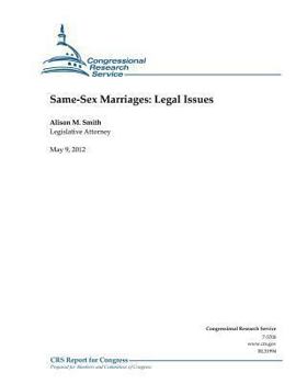 Paperback Same-Sex Marriages: Legal Issues Book