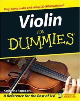Paperback Violin for Dummies [With CDROM] Book