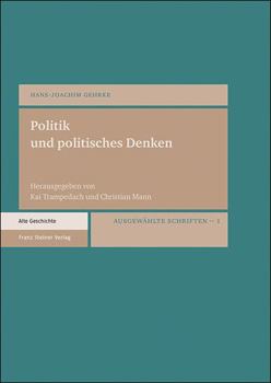 Hardcover Politik Und Politisches Denken: Ausgewahlte Schriften. Bd. 1 [German] Book