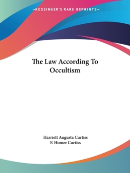 Paperback The Law According To Occultism Book