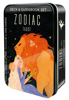 Cards Zodiac Tarot in a Tin Book