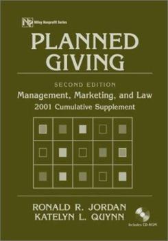 Paperback Planned Giving: Management, Marketing and Law: 2001 Cumulative Supplement [With CDROM] Book