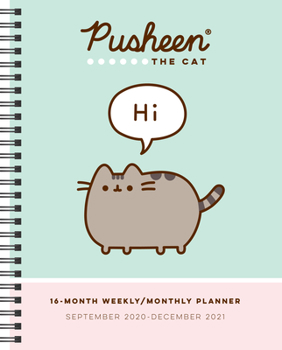 Calendar Pusheen 16-Month 2020-2021 Weekly/Monthly Planner Calendar Book