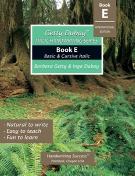 Paperback Getty-Dubay Italic Handwriting Series: Book E Book