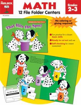 Paperback File Folder Centers Math Grades 2-3 Book