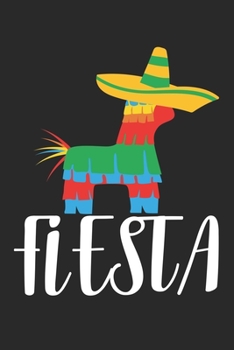 Paperback Fiesta: Notebook A5 Size, 6x9 inches, 120 dotted dot grid Pages, Pinata Llama Fiesta Sombrero Book
