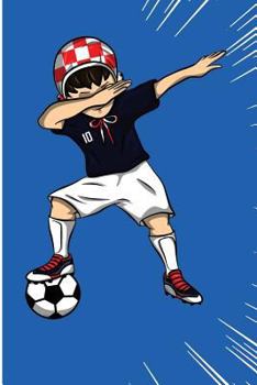 Croatian Soccer Player: Cool Croatian Soccer Boy WIth Water Polo Cap Blank Lined Notebook