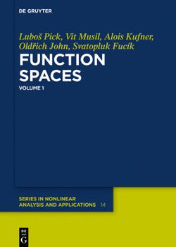 Hardcover Function Spaces, 1 Book