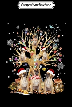 Composition Notebook: Puggle Christmas Tree Ornament Gift Dog Lover  Journal/Notebook Blank Lined Ruled 6x9 100 Pages