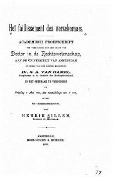 Paperback Het faillissement des verzekeraars [Dutch] Book