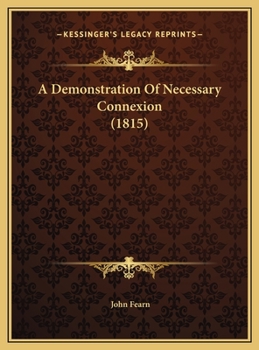 A Demonstration Of Necessary Connexion