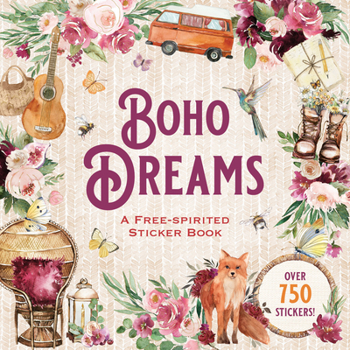 Paperback Boho Dreams Sticker Book: A Free-Spirited Sticker Book