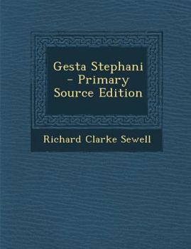 Paperback Gesta Stephani [Latin] Book