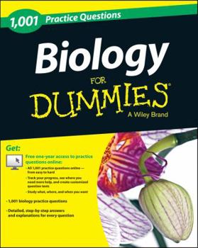 Paperback Biology: 1,001 Practice Questions for Dummies (+ Free Online Practice) Book