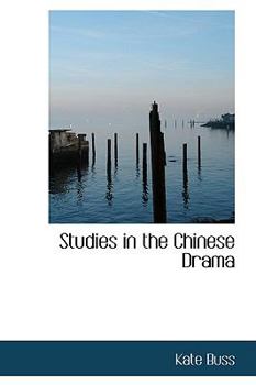 Paperback Studies in the Chinese Drama Book