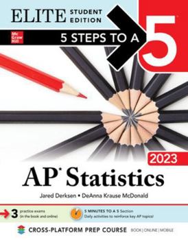 Paperback 5 Steps to a 5: AP Statistics 2023 Elite Student Edition Book