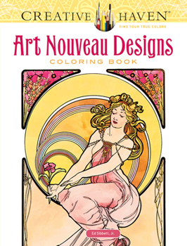 Paperback Creative Haven Art Nouveau Designs Coloring Book