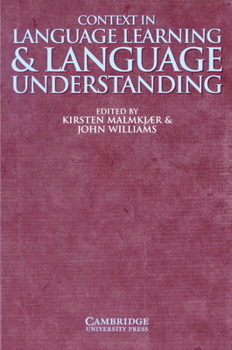 Paperback Context in Language Learning and Language Understanding Book