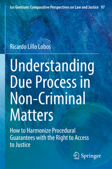 Paperback Understanding Due Process in Non-Criminal Matters: How to Harmonize Procedural Guarantees with the Right to Access to Justice Book