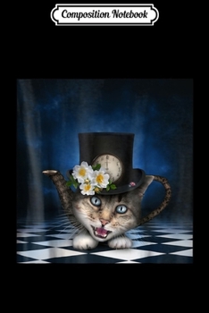 Composition Notebook: Alice Cat in a Wonderland watch ha Journal/Notebook Blank Lined Ruled 6x9 100 Pages