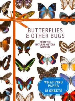 Paperback Butterflies & Other Bugs from the Natural History Museum: Wrapping Paper: 12 Sheets Book