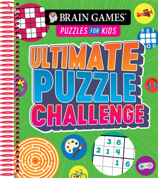 Spiral-bound Brain Games Puzzles for Kids - Ultimate Puzzle Challenge Book