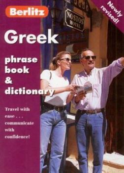 Paperback Berlitz Greek Phrase Book (Berlitz Phrase Books) Book