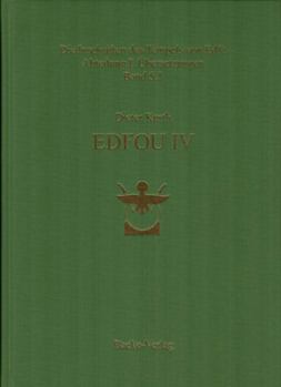 Hardcover Die Inschriften Des Tempels Von Edfu: Abteilung I, Ubersetzungen Band 5.1 (Edfou IV) [German] Book
